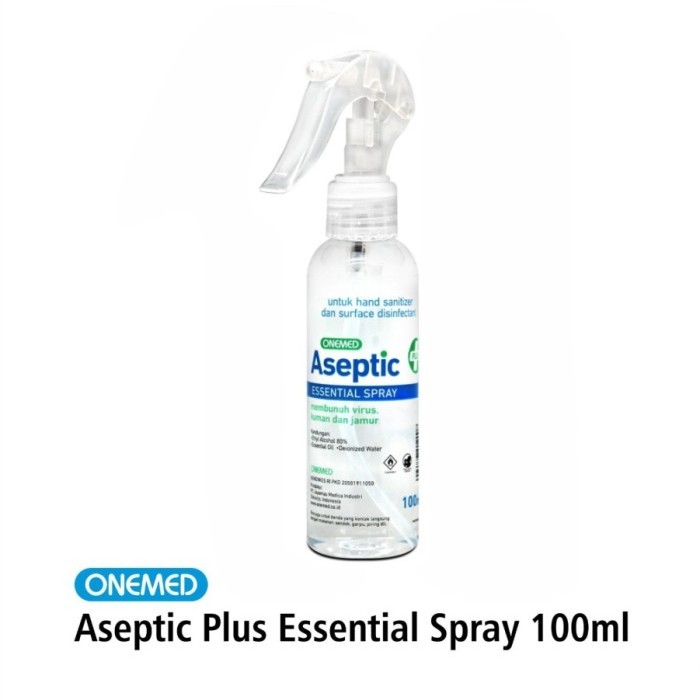 Jual ONEMED ASEPTIC PLUS ESSENTIAL SPRAY 100ml Hand Sanitizer