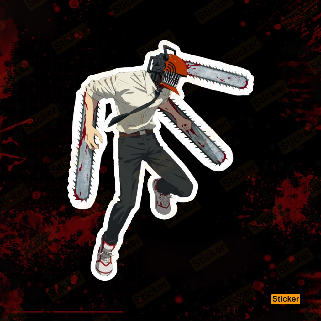 Jual Sticker Chainsaw - Chainsaw Man | Shopee Indonesia