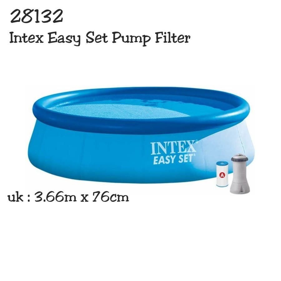 Jual Istanatoys Kolam renang Intex Easy Set 28132 Pump Filter | Shopee ...