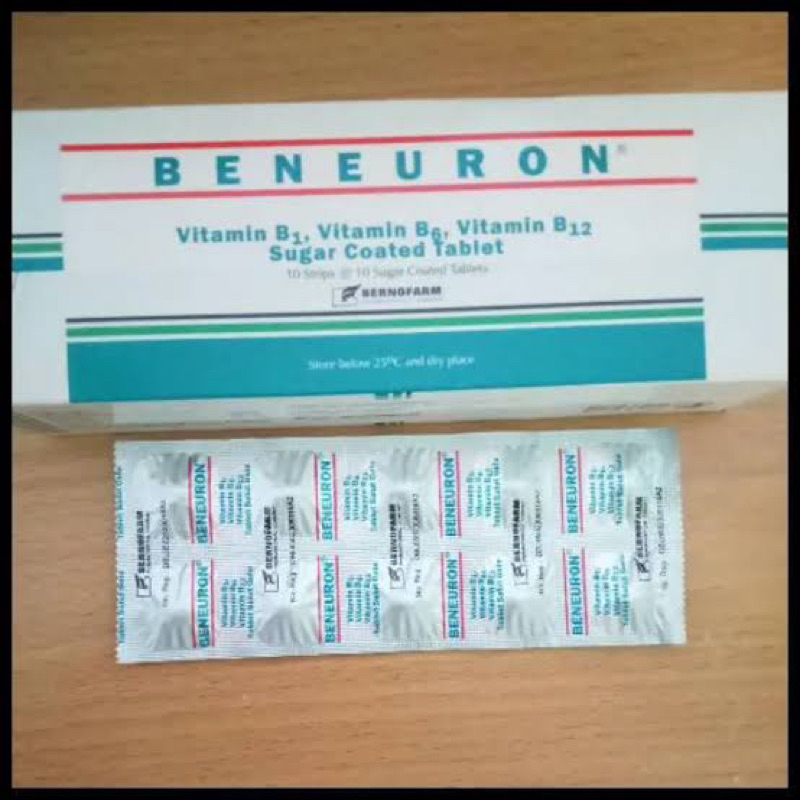 Jual BENEURON 100 Tablet | Vitamin B1, B6, B12 | Mengatasi gangguan ...
