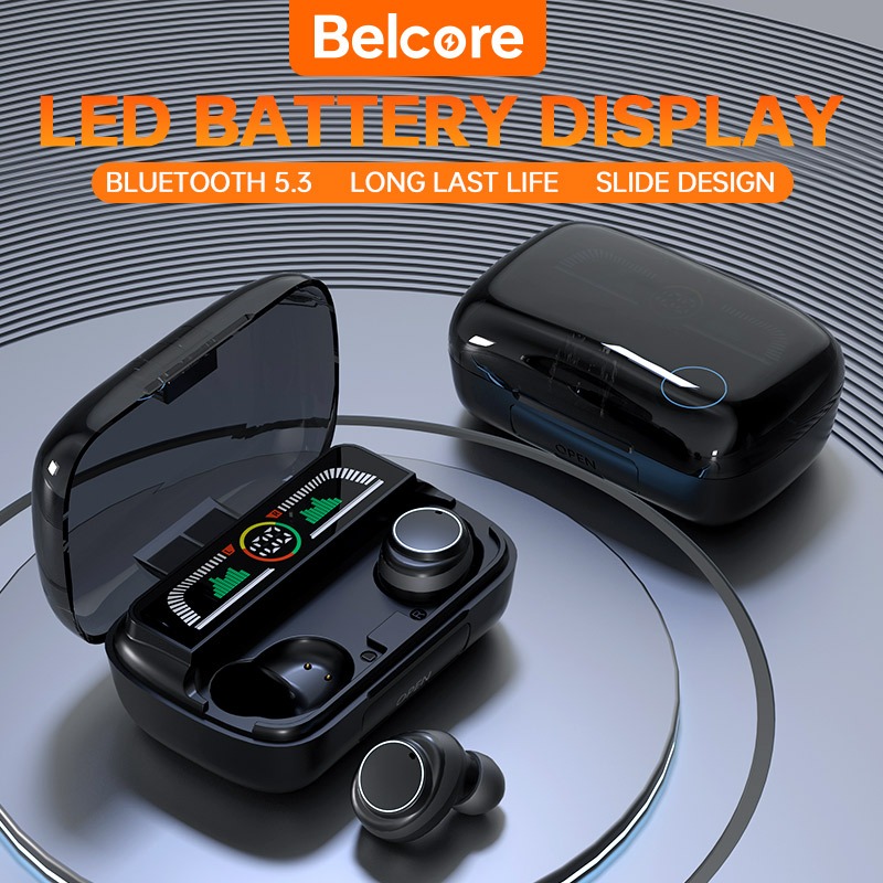 TWS and powerbank in Wireless Earphone Headset Bluetooth 3000mAh Power  Bank TWS with Mic 10D Bass Stereo Headset Waterproof Earbud Wireless