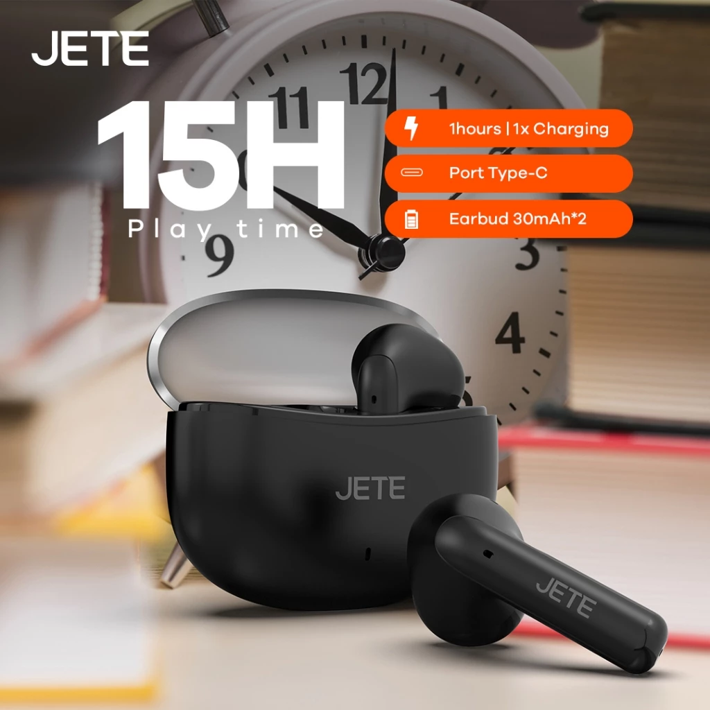 TWS True Wireless Bluetooth Earphone JETE CE3 - Garansi 2 Tahun