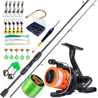 Cheap Sougayilang Spinning Fishing Rod and Reel Combo 1.6m Portable Fishing  Rod with 5.2:1 Gear Ratio Fishing Reel Full Kit for Pesca