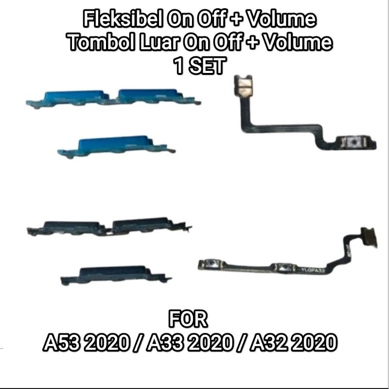 Jual FLEKSIBEL + Tombol Luar ON OFF + VOLUME OPPO A53 2020 / A32 2020 ...