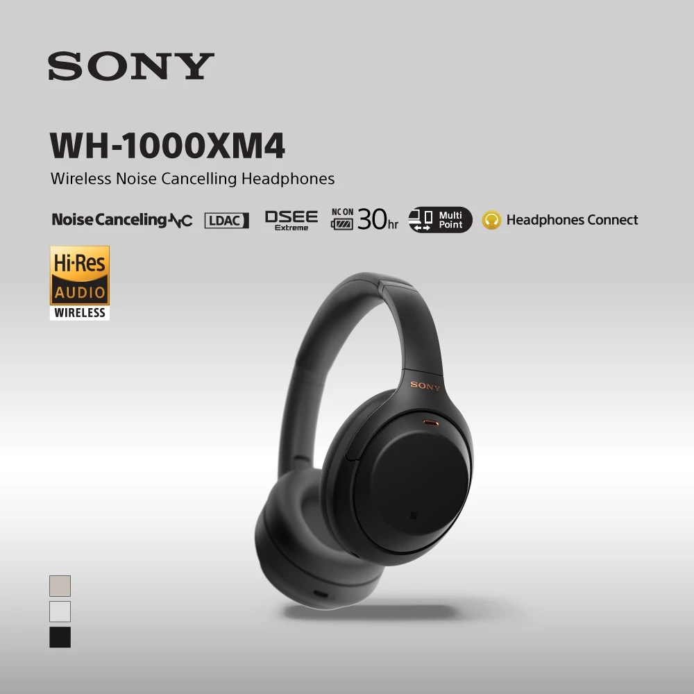 Sony WH-1000XM4 Wireless Headphone Premium Noise Cancelling Battery up to 30h