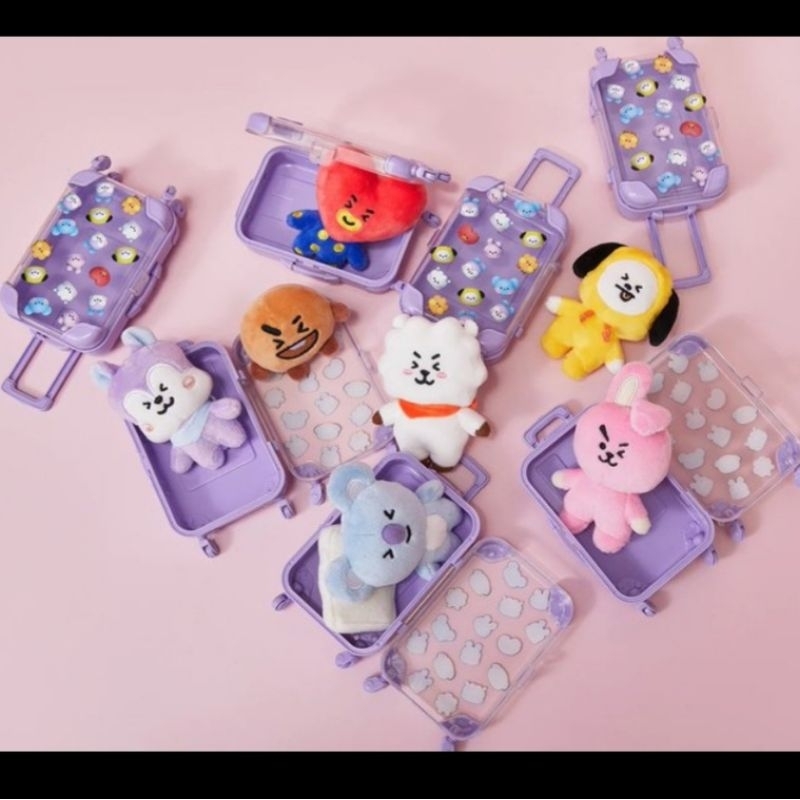 Jual (READ CAPTION) PO BT21 Mini Plush in Luggage (Koya rj shooky mang ...