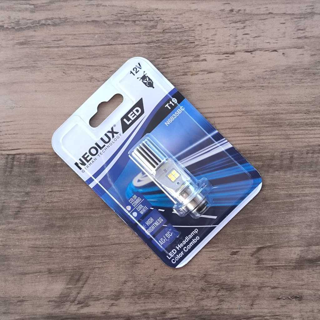 Jual NEOLUX LED T19 M5 K1 lampu utama motor H6 PUTIH KUNING AC / DC PNP ...