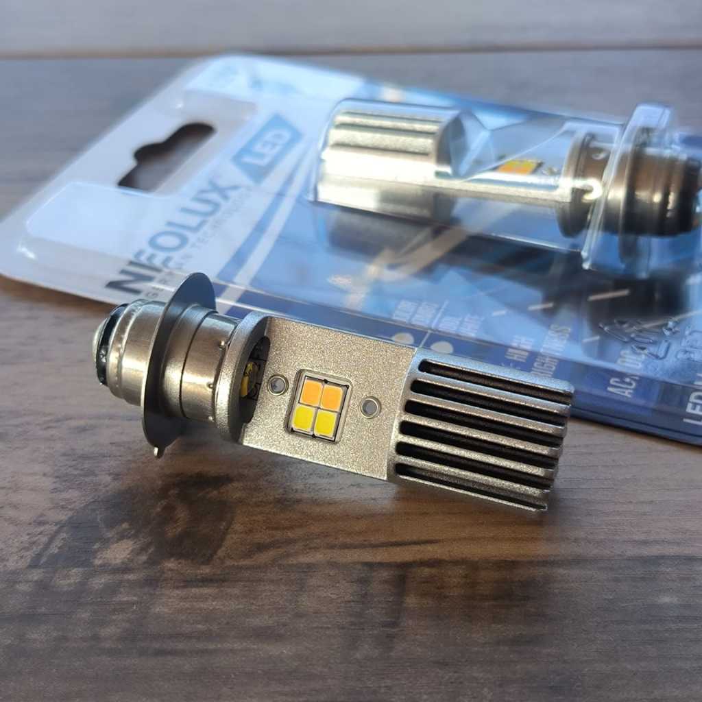 Jual NEOLUX LED T19 M5 K1 lampu utama motor H6 PUTIH KUNING AC / DC PNP ...