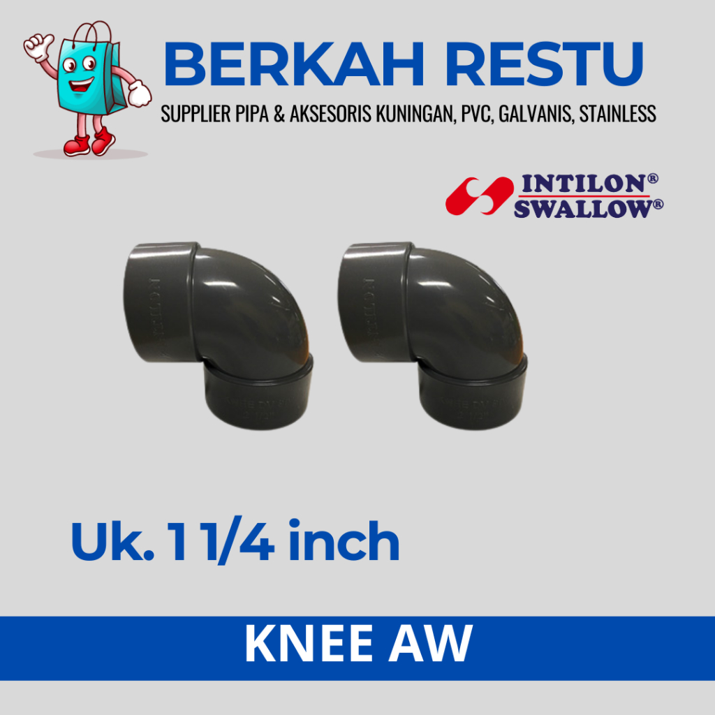 Jual Knee / Elbow / L / Knee AW Intilon 1 1/4