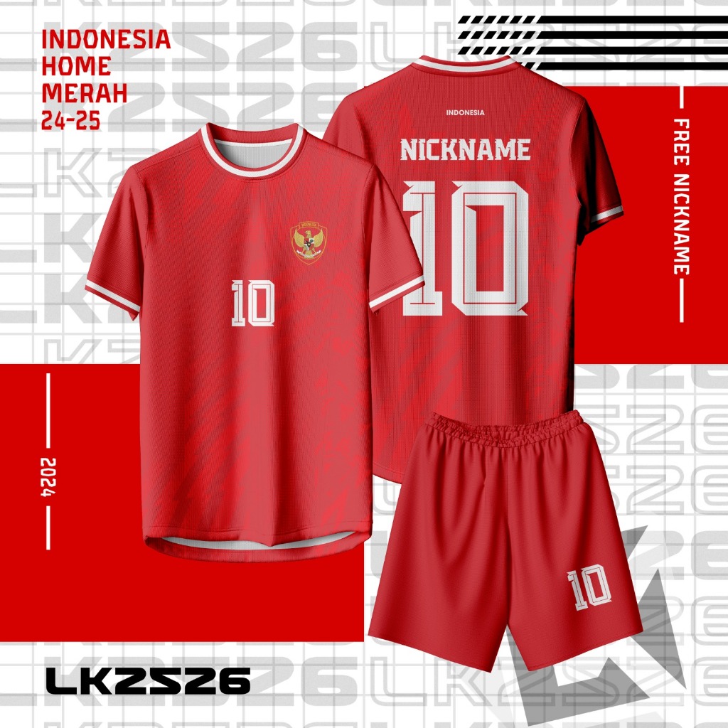 Jual Jersey Timnas Indonesia Home 2024-2025 Merah | Shopee Indonesia