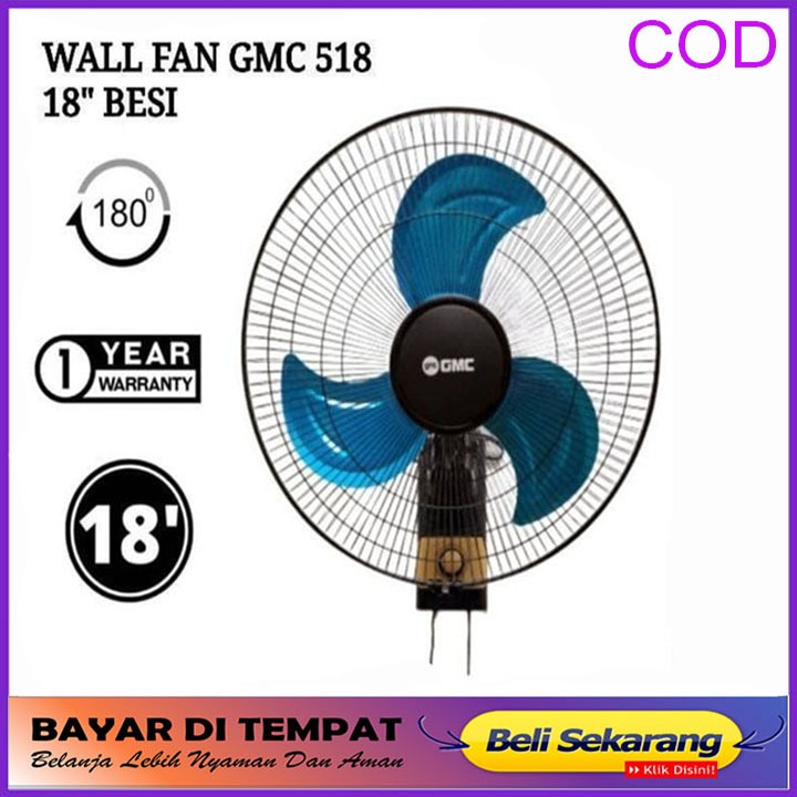 Jual Kipas Angin Dinding Besi Gmc Wall Fan Inch Tembok Metal Sni Garansi Resmi Swing