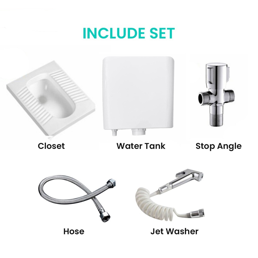 Jual 【Termurah-COD】Toilet Jongkok / Urinoir / Toilet Anti Bau / Set ...