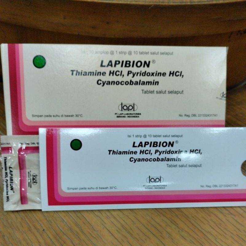 Jual Lapibion Strip Isi 10Tablet/Kebas Kesemutan | Shopee Indonesia
