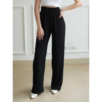 Celana Kulot Wanita Highwaist Briana Knit Pants Tebal Premium Loose Pants Trousers