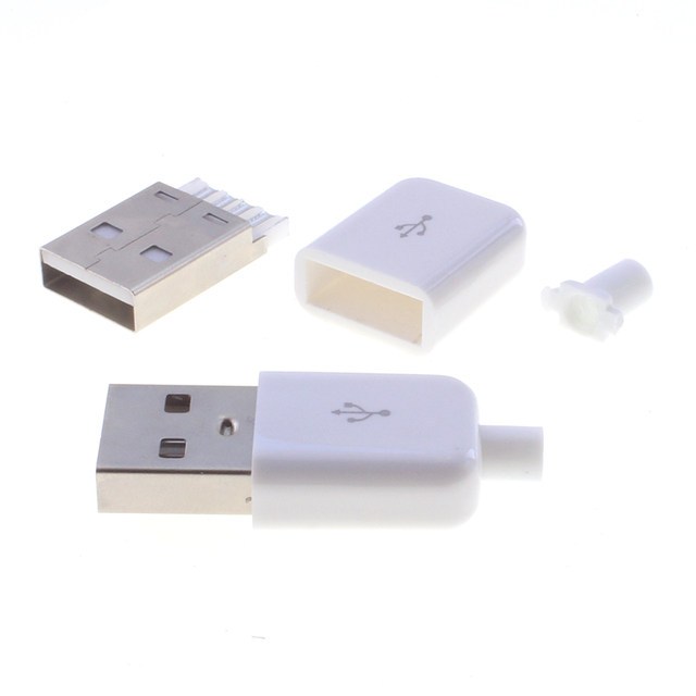 Jual Socket USB Male 4 pin Putih/Hitam | Shopee Indonesia