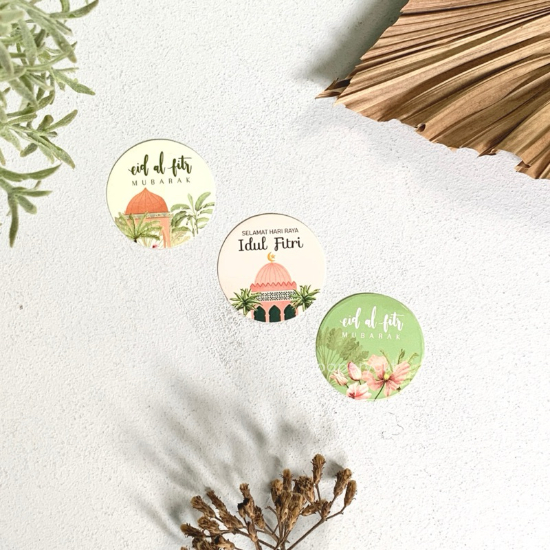 Jual Sticker Idul Fitri / Lebaran Diameter 4 cm | Shopee Indonesia