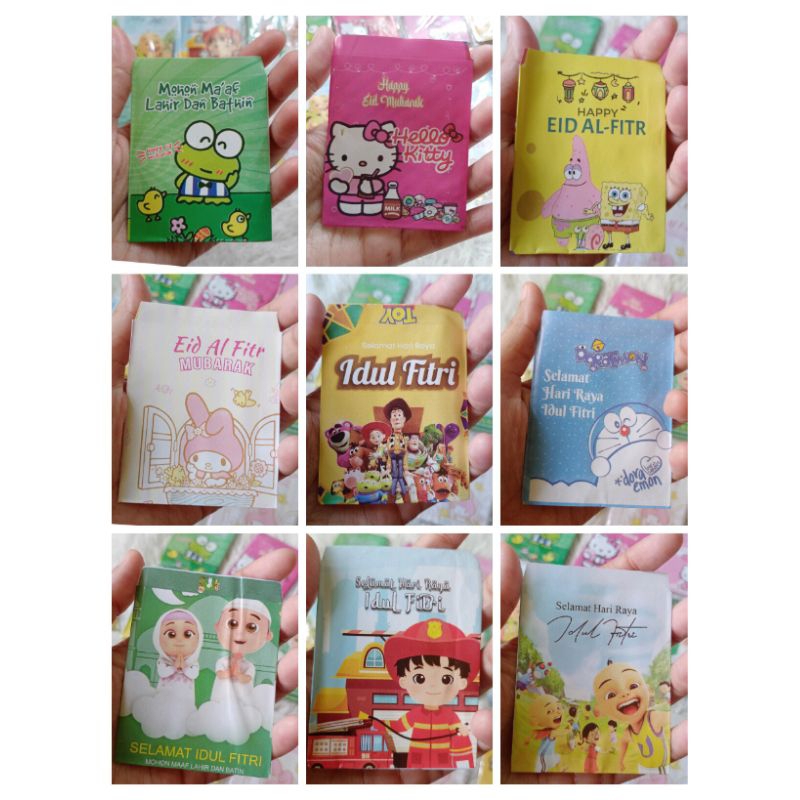 Jual Amplop Lebaran Mini (5.5cm X 9cm) Isi 10 lembar / Angpao Idul