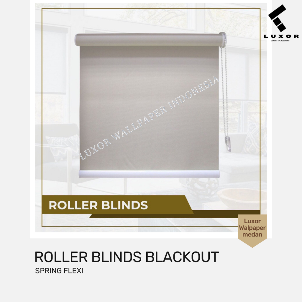 Jual ROLLER BLINDS Blackout (100%) - Tirai Gulung - Tirai Jendela ...