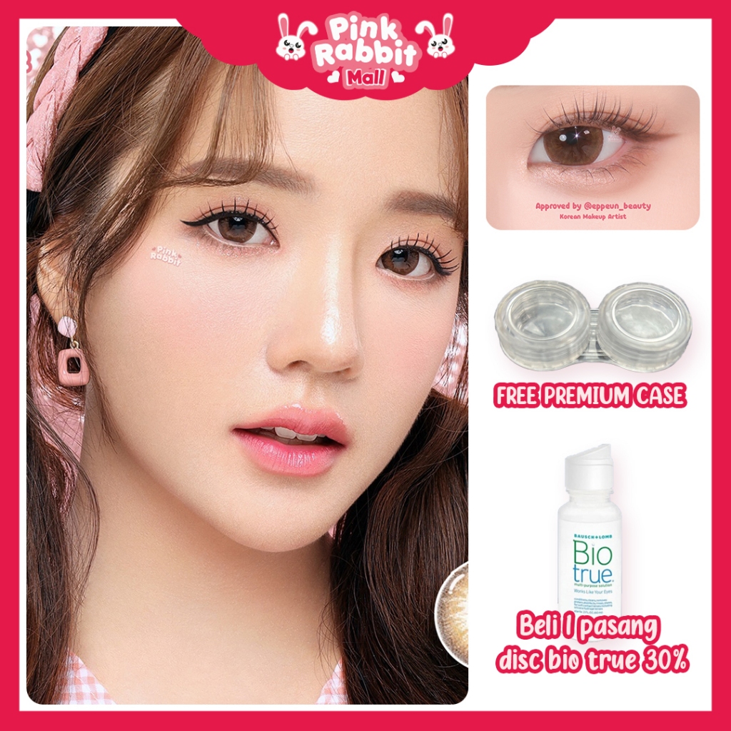 Jual Pink Rabbit Softlens Minus La Belle Brown Super Comfy Normal dan ...