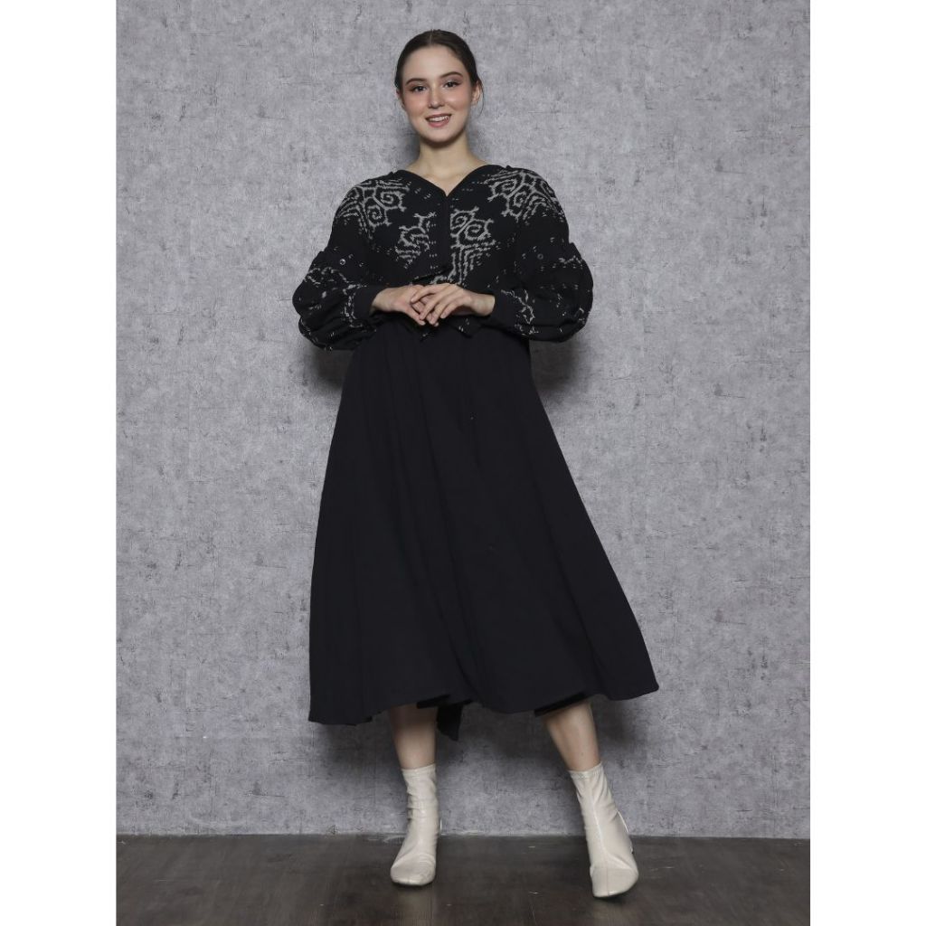 Jual Emmy Thee Dress Rumbai (Tenun Troso) Kombinasi | Shopee Indonesia