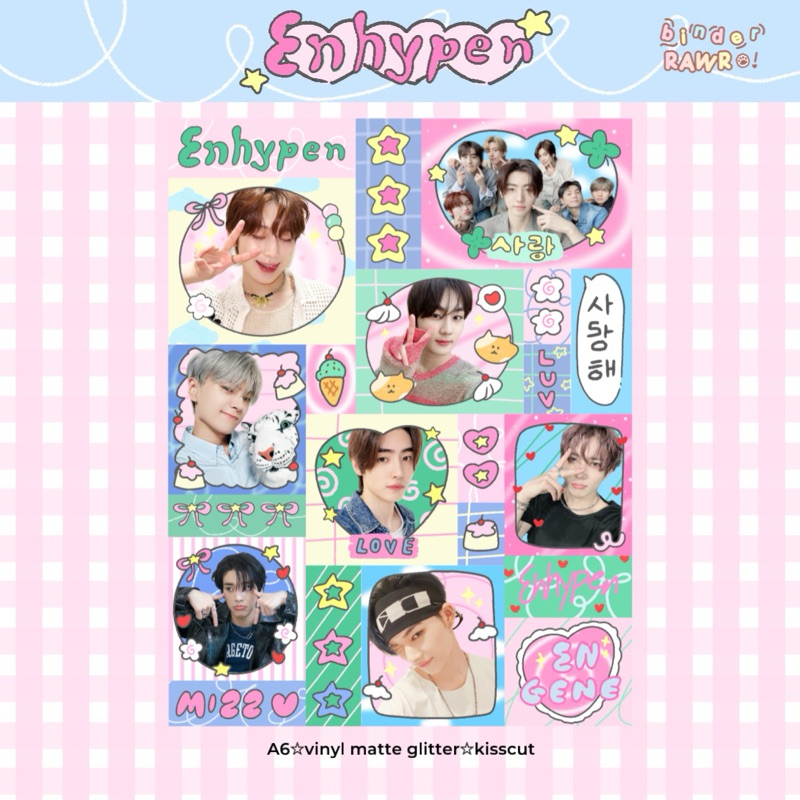 Jual Sticker enhypen fanmade by binderawr | Shopee Indonesia