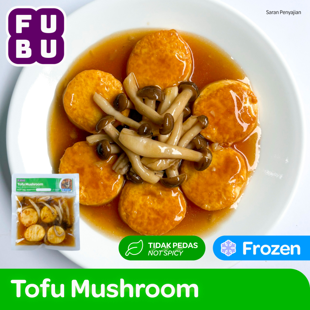 Jual FUBU Tofu Mushroom Sapo Tahu Jamur Saus Tiram Satu Porsi Lauk