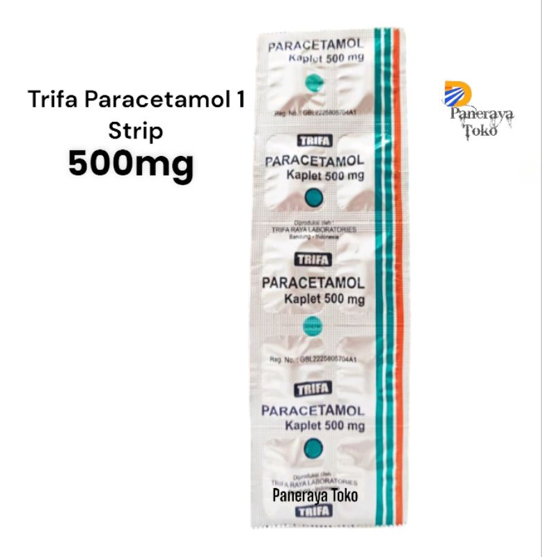 Jual Paracetamol 500mg Trifa 1 Strip Isi 10 Tablet | Shopee Indonesia