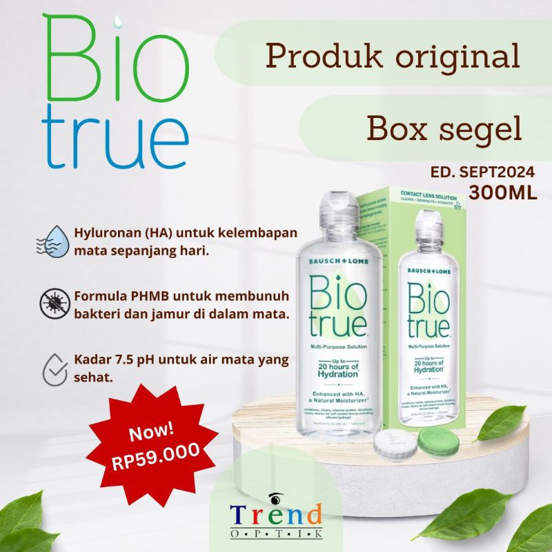 Jual CAIRAN|PEMBERSIH SOFTLENS|BL BIO TRUE SOLUTION 300ML / CAIRAN ...