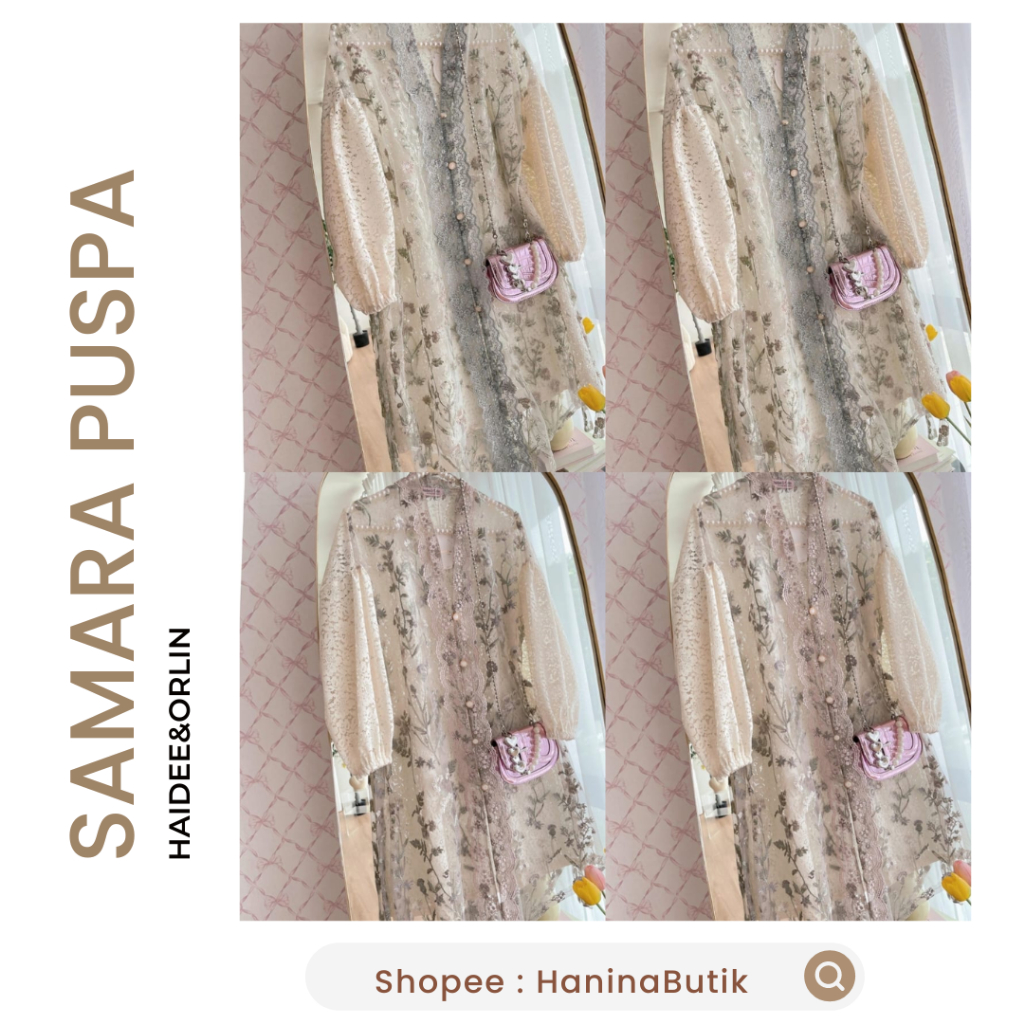 Jual (𝗦𝗜𝗔𝗣 𝗞𝗜𝗥𝗜𝗠) SAMARA SERIES PUSPA RAYA SERIES by HAIDEE&ORLIN  | PUSPA OLIVE GREY PUSPA MILO PUSPA OLIVE NUDE | Shopee Indonesia