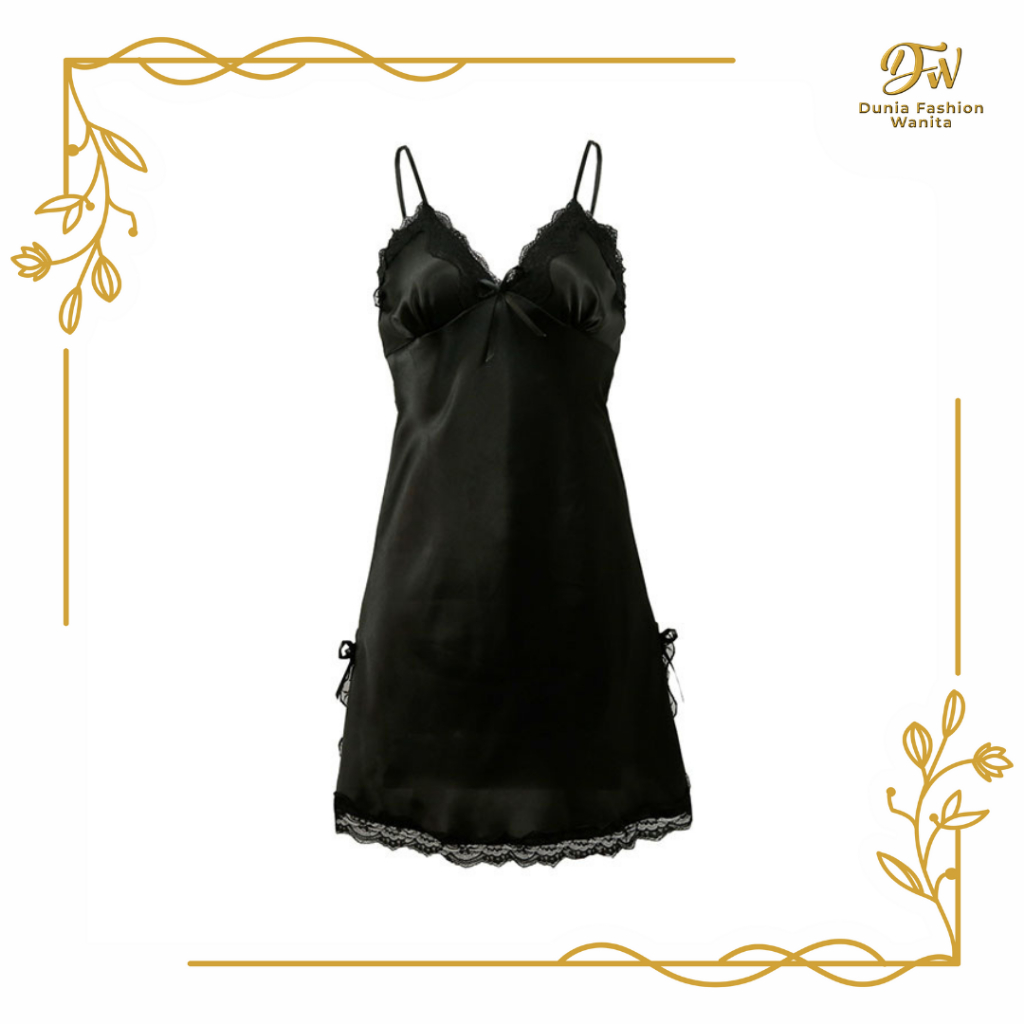 Jual •DFW• Baju Tidur Piyama Daster Wanita Korea Sexy Mini Dress Women ...