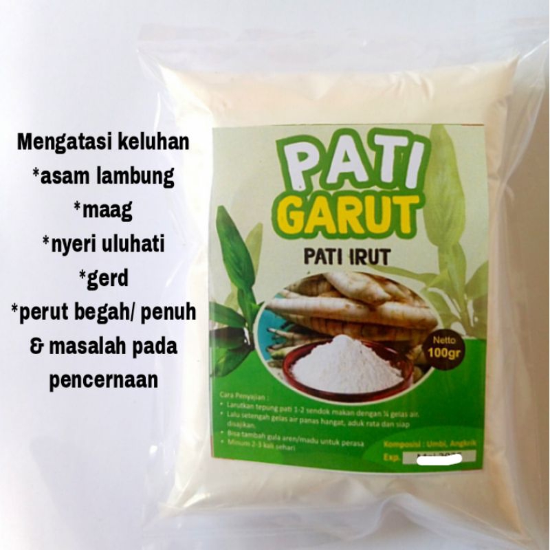 Jual Pati irut asam lambung pati garut tepung irut angkrik atasi maag ...