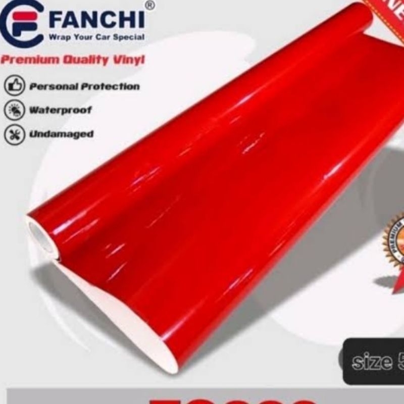 Jual Sticker Motor Merah Super Glossy Premium Fanchi Skotlet Kekinian ...