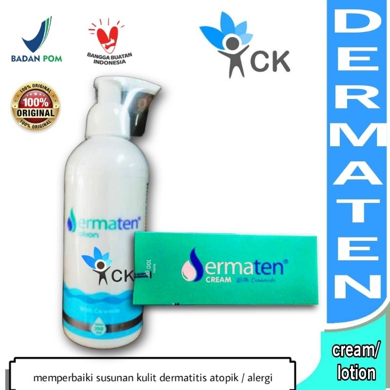 Jual DERMATEN - cream 100 ml / lotion 250 ml - dengan ceramide ...