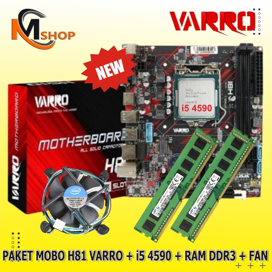 Jual Paket Mainboard Mobo H Lga Varro Nvme New Processor Core