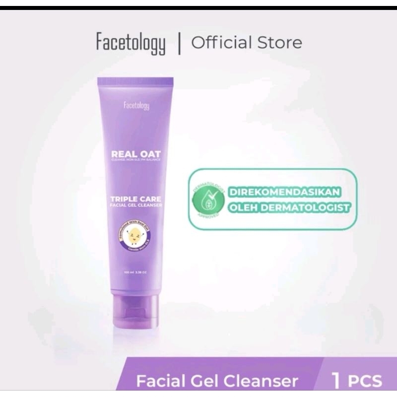 Jual Facetology triple care facial gel cleanser 100 ml | Shopee Indonesia