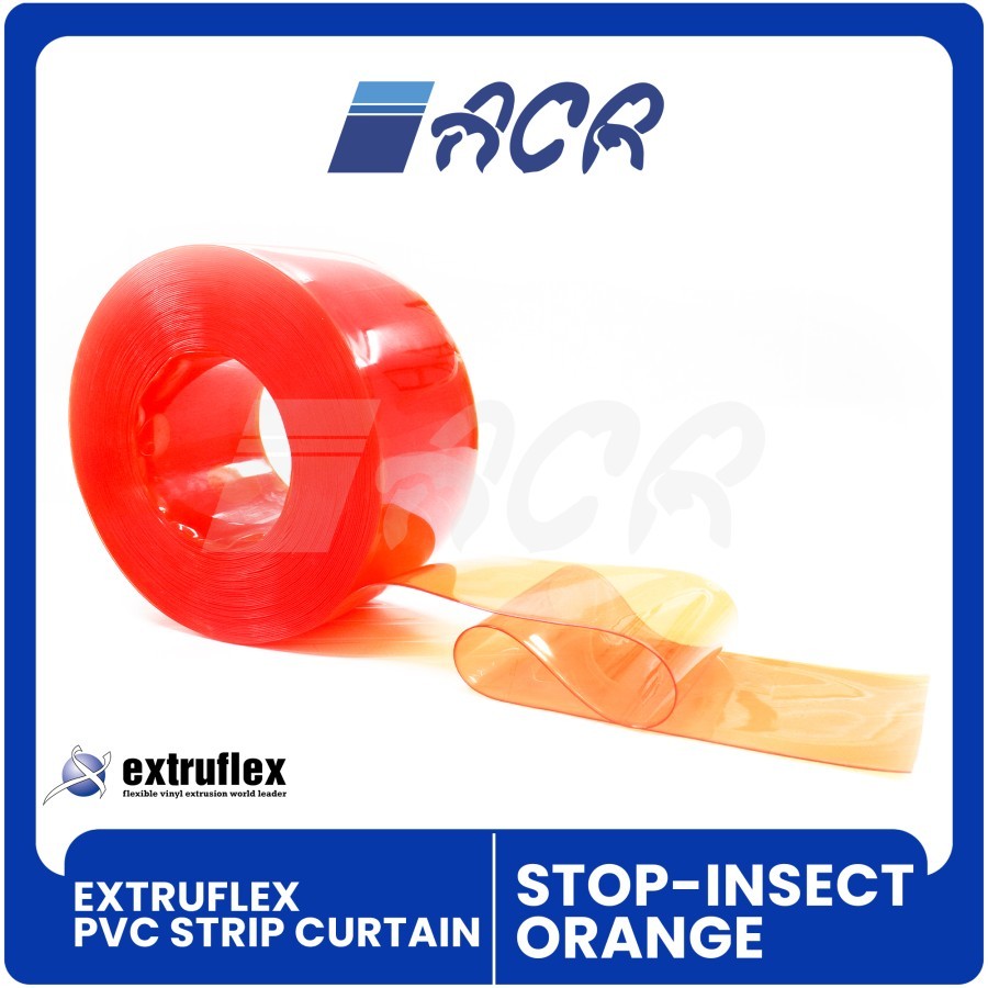 Jual Tirai PVC Curtain Orange Stop-Insect 20cmx2mm per Roll - EXTRUFLEX ...