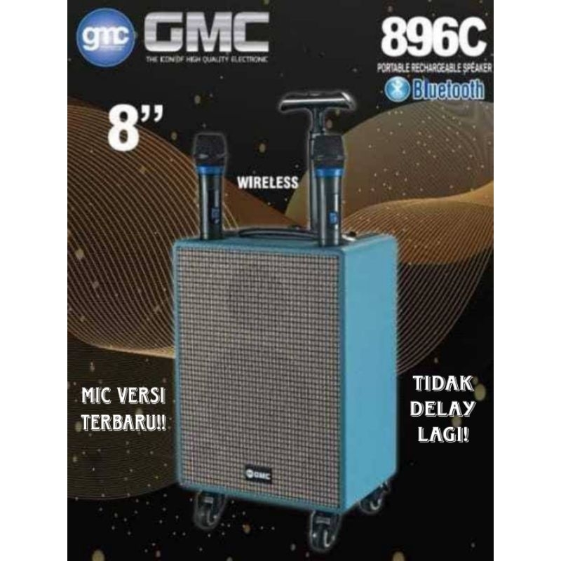 Jual Speaker Karaoke Portable Gmc C In Mic Terbaru Tidak Delay