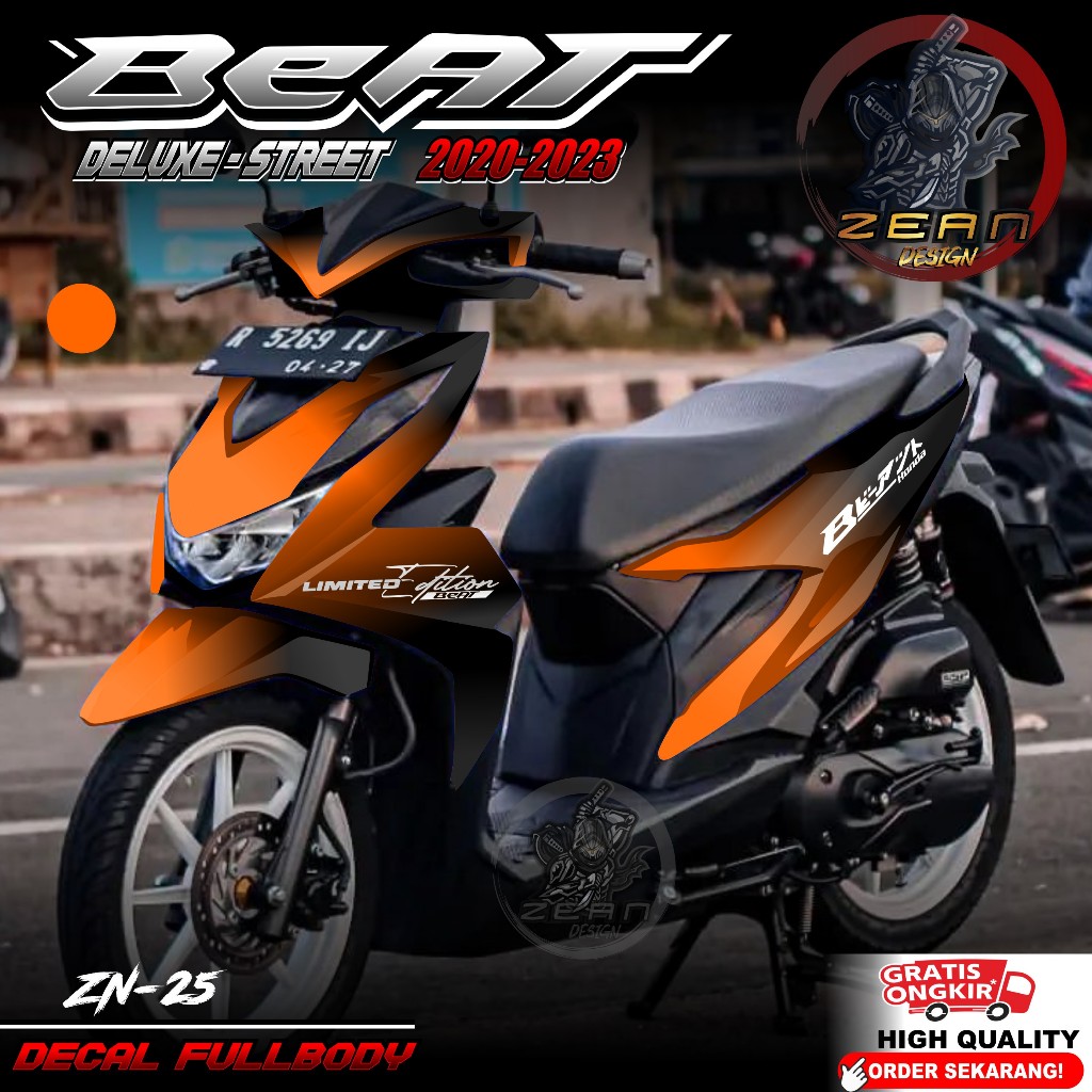 Jual Cod Terbaru Decal Sticker Honda Beat Deluxe Street