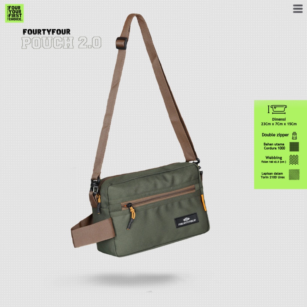 Handbag Selempang Pouchbag Casual 2.0 Tas Sling BagPria dan Wanita