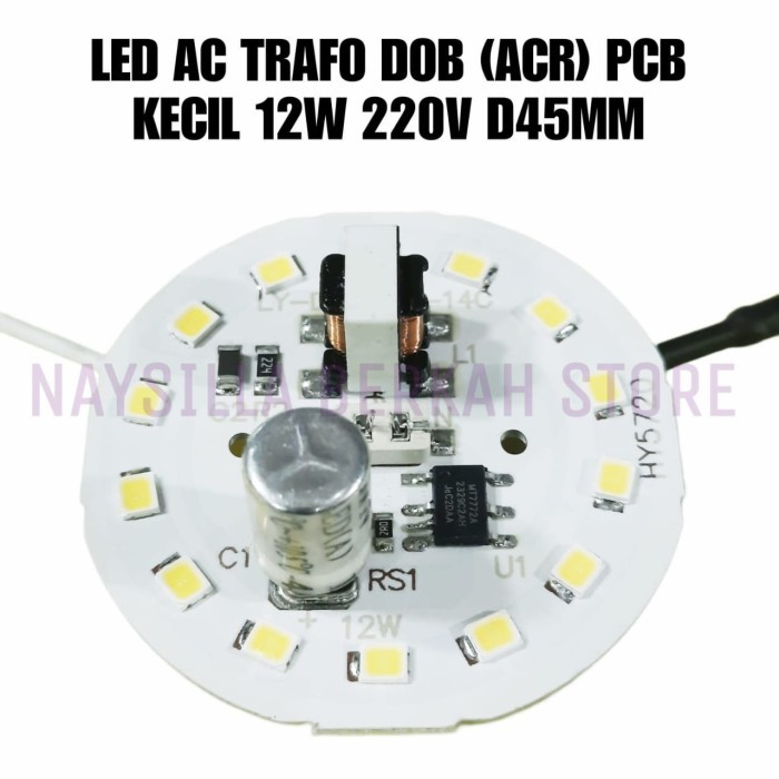 Jual PCB LED AC TRAFO 12W 220V DOB (ACR) UKURAN PCB KECIL 45MM | Shopee ...