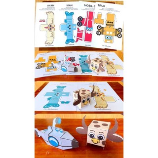 Jual MAINAN EDUKASI ANAK LEMBAR PAPERCRAFT | Shopee Indonesia