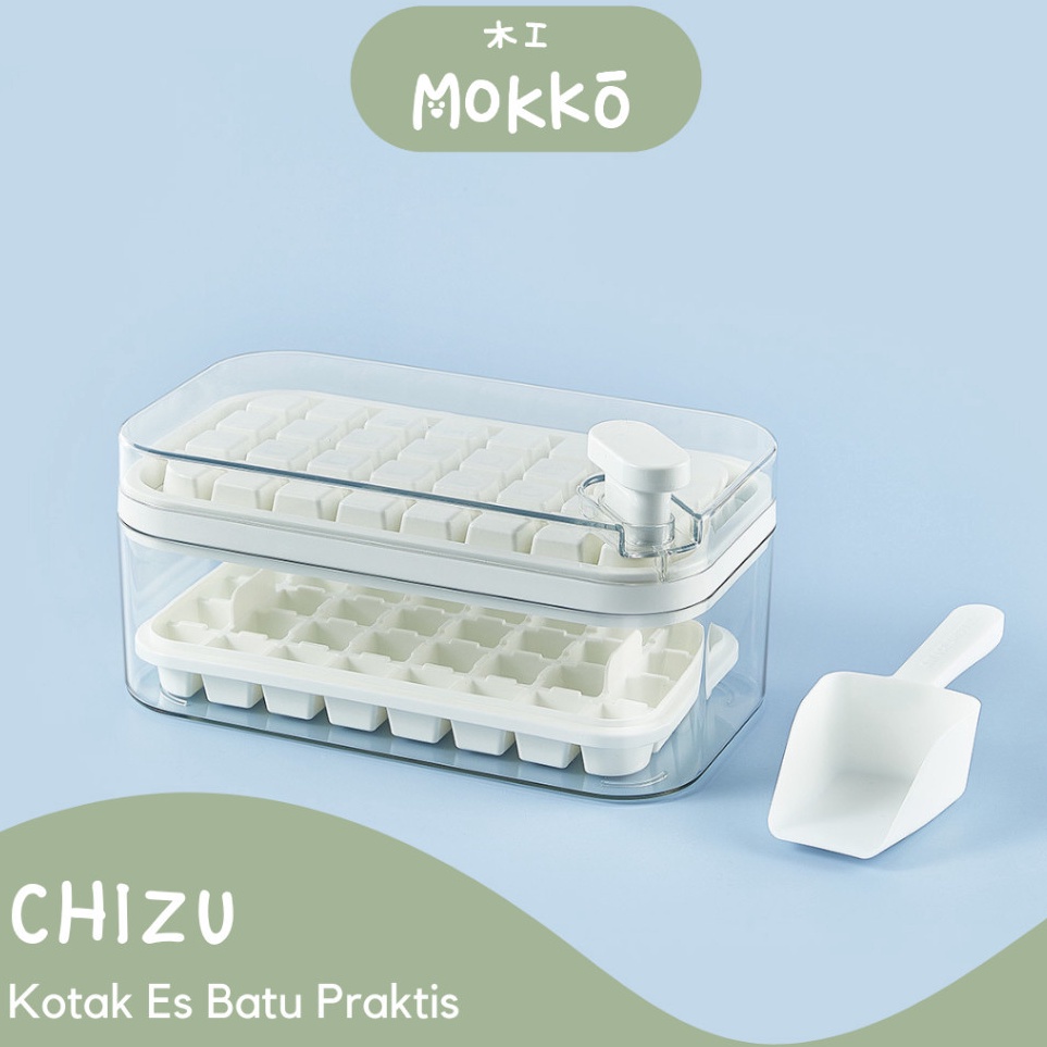 Jual Sekarang Irit MOKKO CHIZU Tempat Ice Tray Estetik Cetakan Es Ice ...