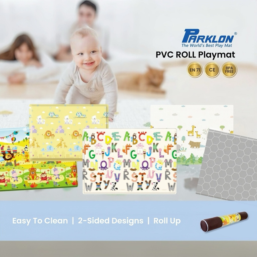 Jual Parklon PVC Roll Playmat 130x190/140x230 cm Double Side | Matras ...