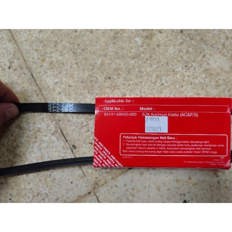 Jual Fanbelt Ac Ps Estilo 4 Cylinder Oem Shopee Indonesia