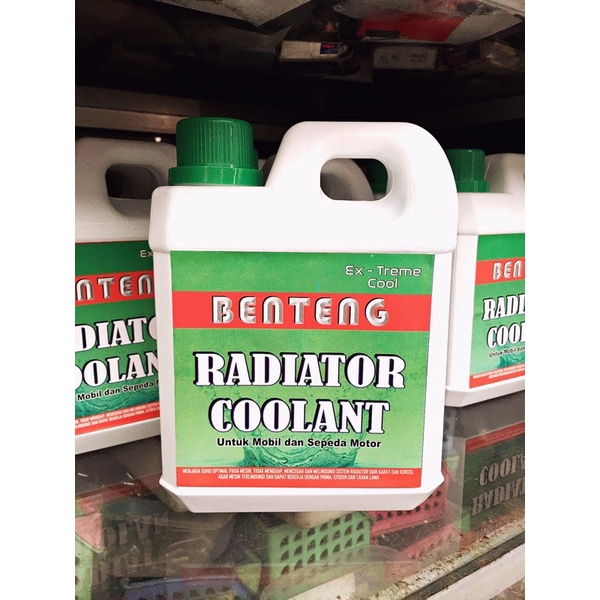 Jual 1L CAIRAN RADIATOR AIR RADIATOR COOLANT MERK BENTENG 1 LITER ...