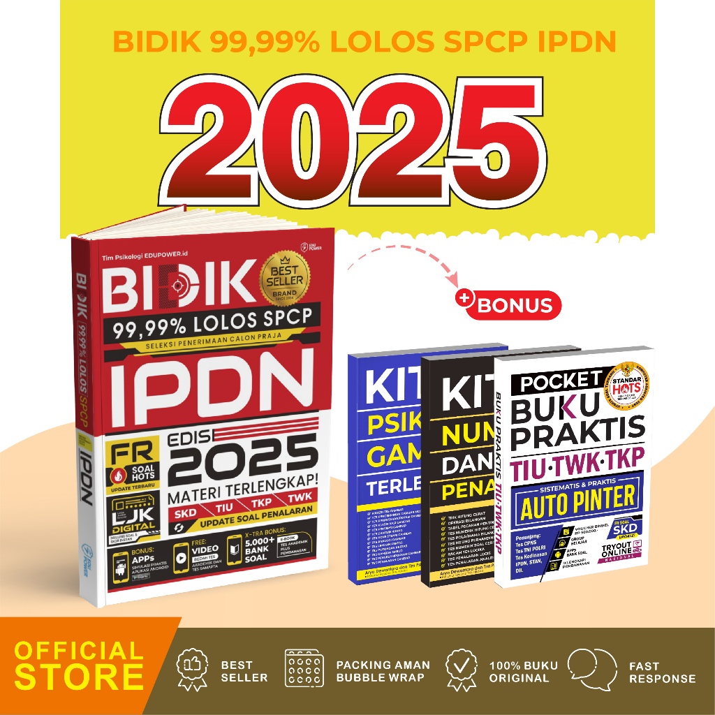 Jual BUKU IPDN 2025 BIDIK 99,99% LOLOS IPDN 2025 | Shopee Indonesia