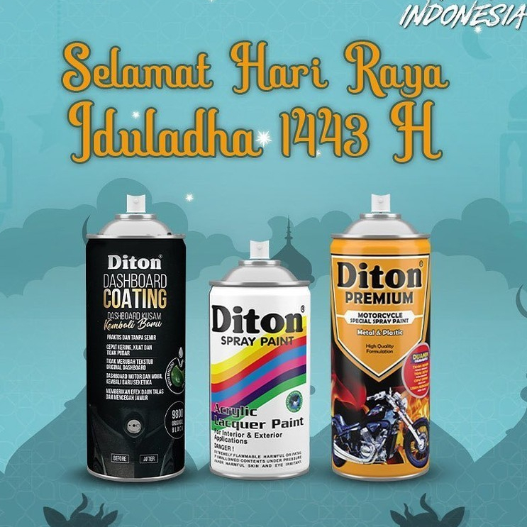 Jual Diton Dashboard Coating 400ml BLACK / Diton Dashboard / Diton ...