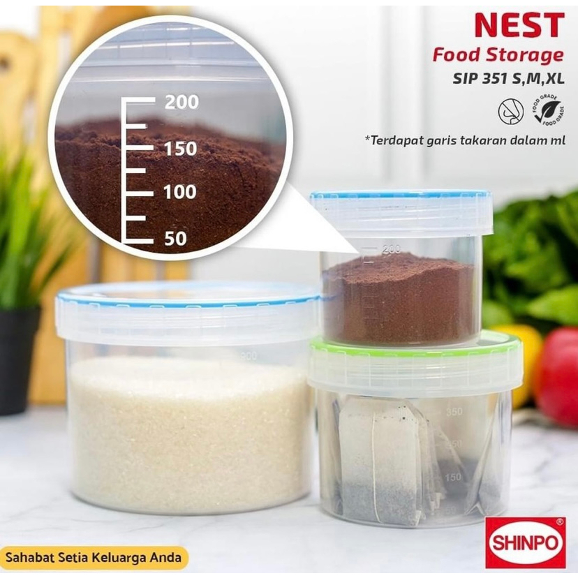Jual Toples Serbaguna SHINPO SIP 351 S,M,L,XL Nest Food Storage ...