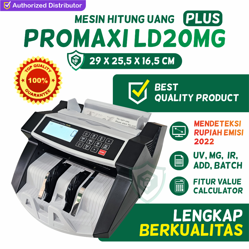 Jual Mesin Hitung Uang Bill Counter Promaxi Ld Mg Plus Bisa