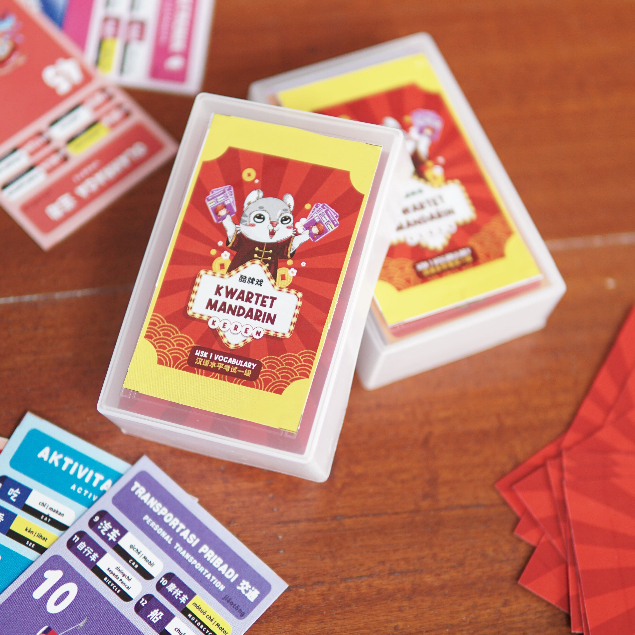 Jual Set Isi 60 Kartu Kwartet Mandarin Board Games Kosa Kata Permainan ...